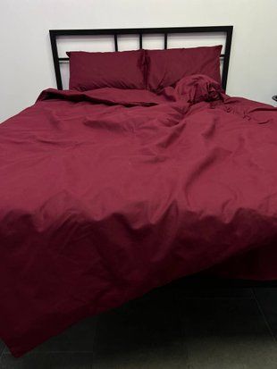 Комплект постільної білизни Бязь Gold Lux &bull; 100% бавовна &bull; Бордо BYAZ-GOLD-BORDO-2 фото
