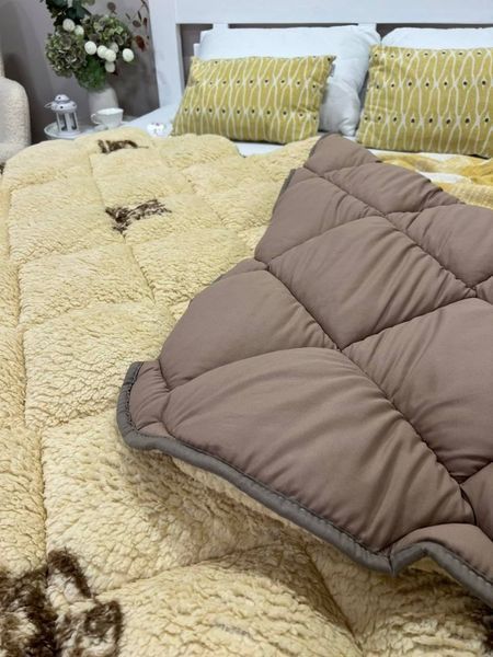 Одеяло меховое с длинным ворсом &bull; двустороннее &bull; холлофайбер 450 г/м&sup2; BLANKET-FUR-MICROFIBER фото