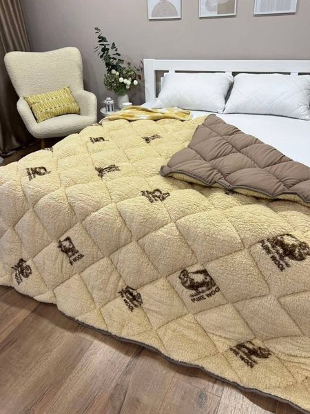 Одеяло меховое с длинным ворсом &bull; двустороннее &bull; холлофайбер 450 г/м&sup2; BLANKET-FUR-MICROFIBER фото