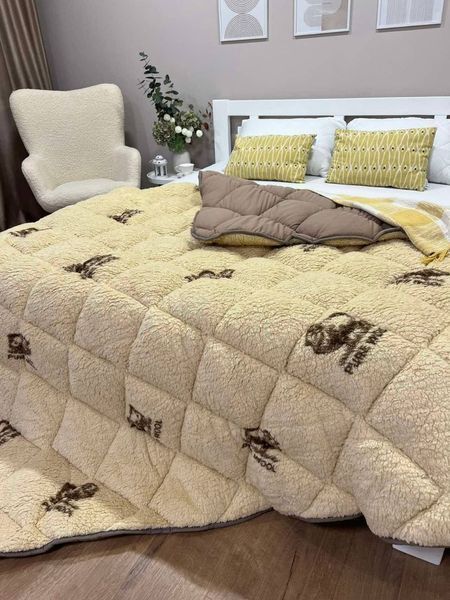 Одеяло меховое с длинным ворсом &bull; двустороннее &bull; холлофайбер 450 г/м&sup2; BLANKET-FUR-MICROFIBER фото