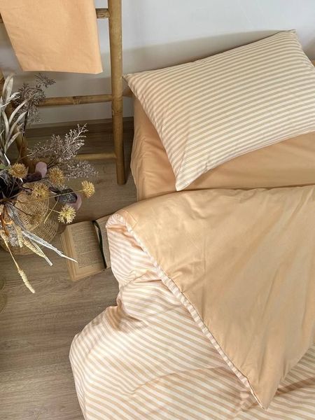 Комплект постельного белья Бязь Gold Lux &bull; 100% хлопок &bull; Піщана смужка BYAZ-GOLD-PISHCHANA-SMUZHKA фото