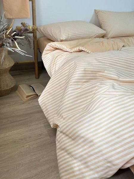 Комплект постельного белья Бязь Gold Lux &bull; 100% хлопок &bull; Піщана смужка BYAZ-GOLD-PISHCHANA-SMUZHKA фото
