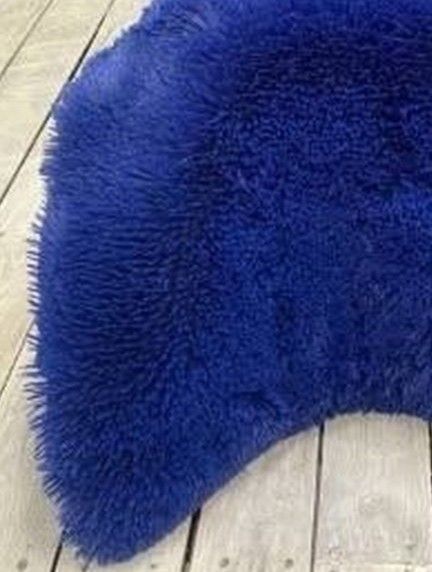 Покривало-ковдра &laquo;Травка&raquo; &bull; колір Синій FUR-BLANKET-TRAVKA-SINIY фото