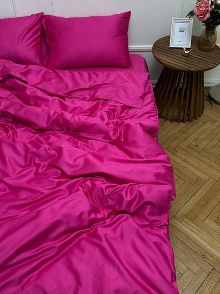 Комплект постельного белья Сатин Premium &bull; 100% хлопок Турция &bull; Фуксия SATIN-FUKSIYA фото