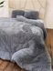 Покрывало-одеяло &laquo;Травка&raquo; &bull; цвет Графитовый FUR-BLANKET-TRAVKA-GRAFITOVIY фото 4