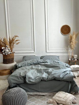 Комплект постільної білизни Бязь Gold Lux &bull; 100% бавовна &bull; Світло сірий в смужку BYAZ-GOLD-SVITLO-SIRYI фото