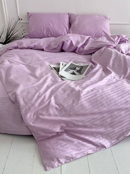 Комплект постільної білизни Страйп-сатин &bull; 100% бавовна &bull; Лаванда STRIPE-SATIN-LAVANDA фото