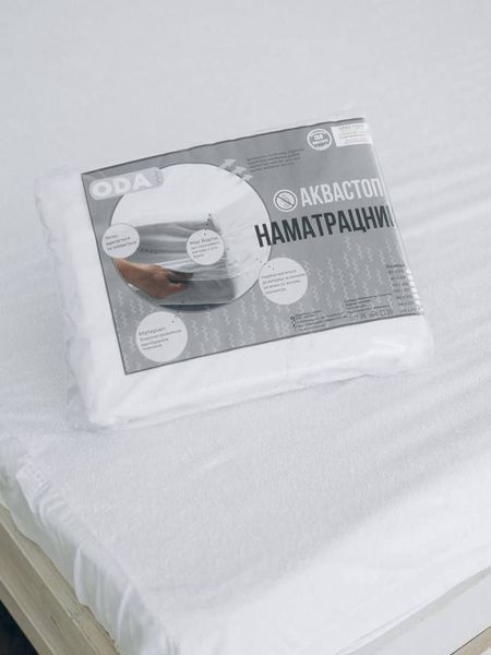 Водонепроникний наматрацник АКВАСТОП (Ода) &bull; махра, 100% бавовна MATTRESS-PAD-AQUASTOP-ODA фото