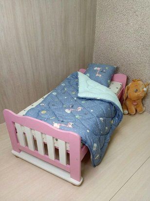 Дитяча ковдра 105&times;135 см та подушка 50&times;50 см &bull; Колиска зі зірками MICROFIBER-KIDS-SET-105x135-50x50-ZVEZDY фото