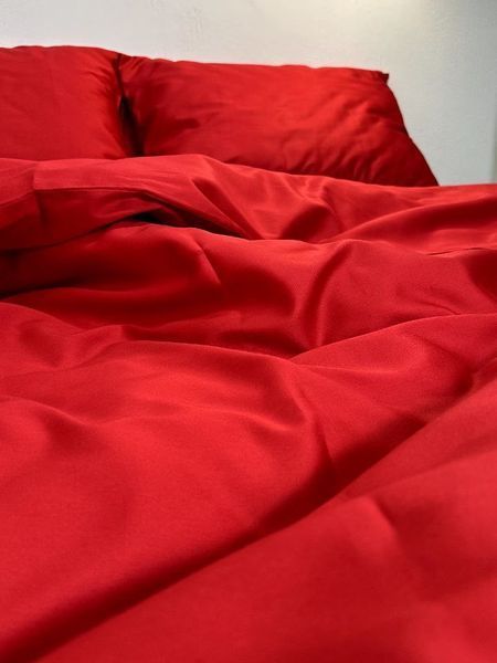 Комплект постільної білизни Сатин Premium &bull; 100% бавовна Туреччина &bull; Червоний SATIN-CHERVONYI фото