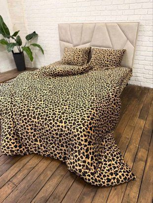 Комплект плюшевого постельного белья, Бархатный леопард PLUSH-BARKHATNYI-LEOPARD фото