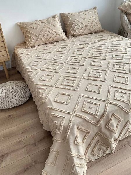 Покрывало в скандинавском стиле, цвет бежевый, Турция SCANDI-BEIGE фото
