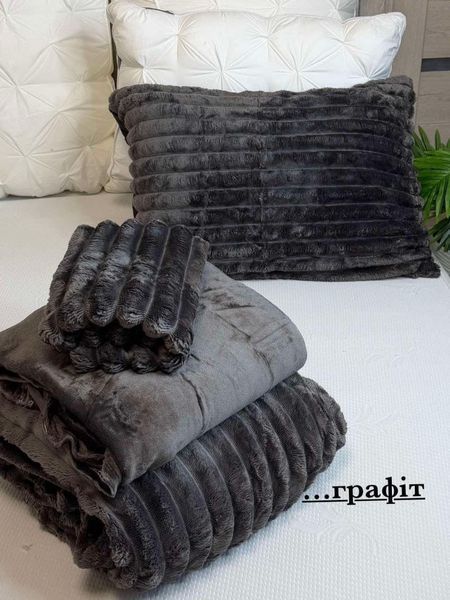 Плюшева постільна білизна &bull; Malloory Home &bull; Шарпей &bull; Графіт PLUSH-MALLOORY-EURO-SHARPEY-GRAPHITE фото
