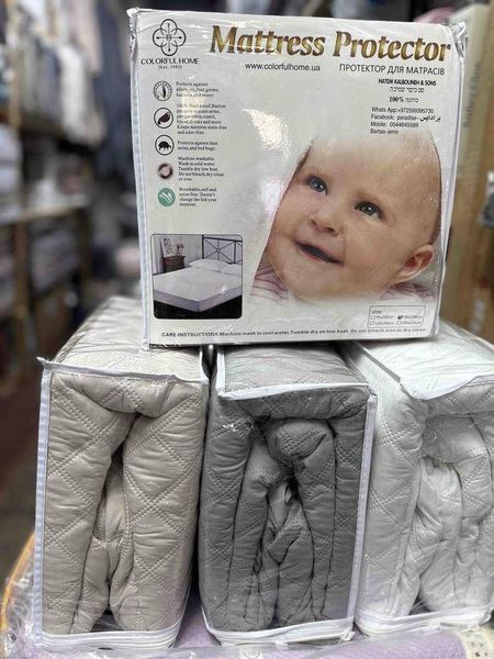 Стьобаний х/б наматрацник &laquo;АКВА-СТОП&raquo; на резинці MATTRESS-PAD-AQUASTOP-QUILTED-160x200 фото