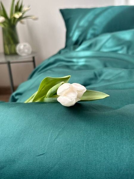 Комплект постільної білизни Сатин Premium &bull; 100% бавовна Туреччина &bull; Смарагд SATIN-SMARAGD фото