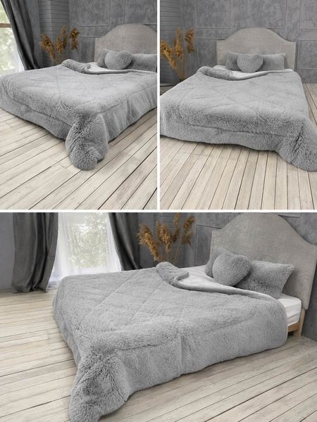 Покривало-ковдра &laquo;Травка&raquo; &bull; Димка FUR-BLANKET-TRAVKA-DYMKA фото